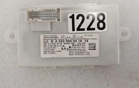 Mercedes-Benz C W205 Keyless system antenna A2229000016