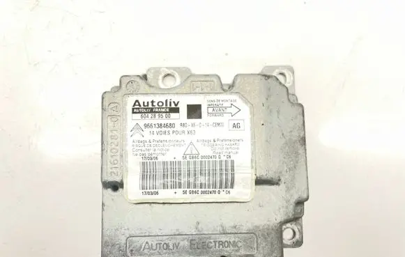 Citroen C6 Airbag control unit/module 9661384680