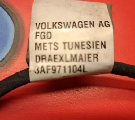 Volkswagen PASSAT B7 Parking sensor (PDC) wiring loom 3AF971104L