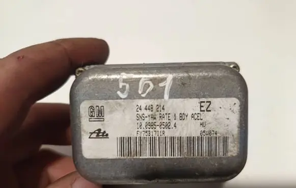 Opel Astra H ESP acceleration yaw rate sensor 24448214 10098505024 FY75B1711R