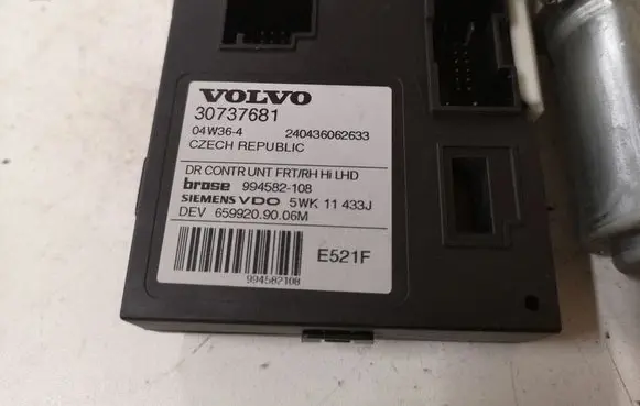Volvo S40 Front door window regulator motor 30737681 994582108 5WK11433J