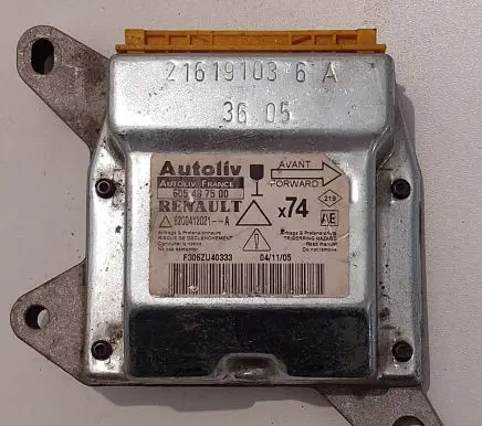 Renault Laguna II Airbag control unit/module 605487500 8200412021 F306ZU40333
