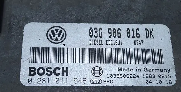 Volkswagen Touran I Engine control unit/module ECU 03G906016DK 0281011946