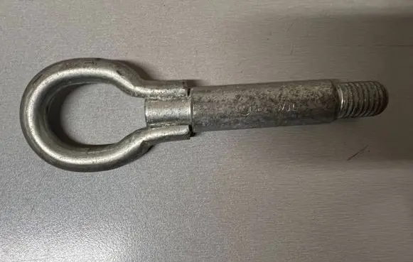 Towing hook eye