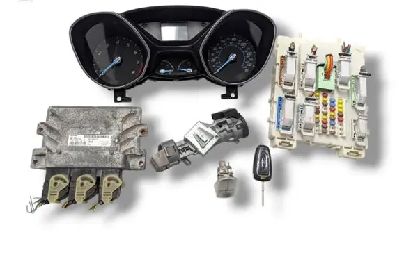 Ford Focus Engine ECU kit and lock set S180127024A BV61-12A650-CPA