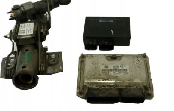 Seat Leon (1M) Engine ECU kit and lock set 0281010683