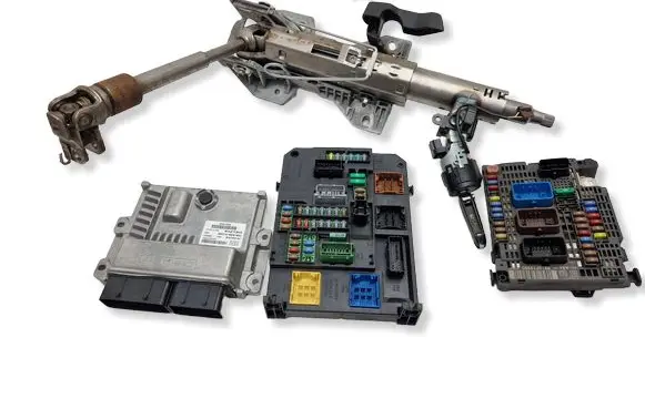Peugeot 508 Engine ECU kit and lock set 9664992380 9810719280 9804828580