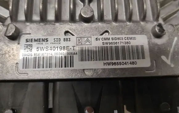 Citroen C5 Engine control unit/module 5WS40198ET SW9656171380 HW9655041480