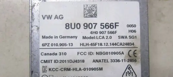 Audi Q3 8U Blind spot module 8U0907566