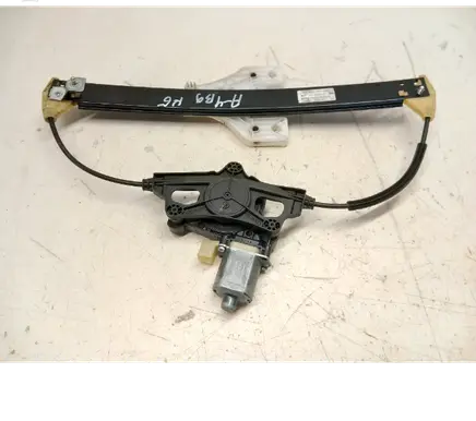 Rear door window regulator with motor