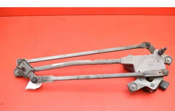 Front wiper linkage and motor