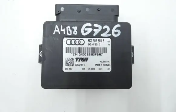 Audi A4 S4 B8 8K Hand brake control module 8K0907801E 32620189 A2C53281093