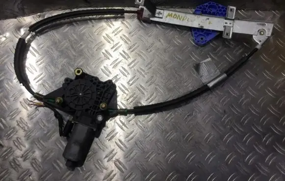 Sliding door window regulator with motor
