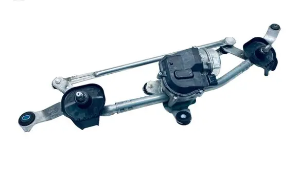 Front wiper linkage and motor