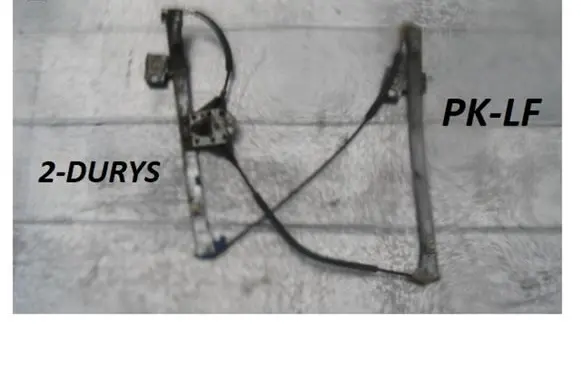 Volkswagen Caddy Front door manual window regulator 1H0837401