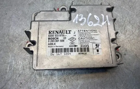 Renault Modus Airbag control unit/module 8200533970 0285001509