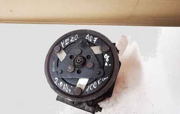 Peugeot 407 Air conditioning (A/C) compressor (pump) 9656574080