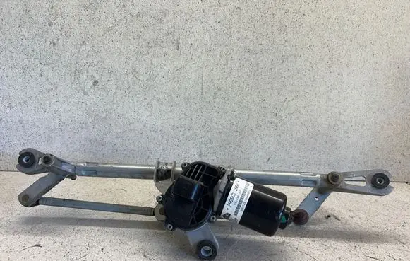 Front wiper linkage and motor