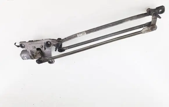 Front wiper linkage and motor