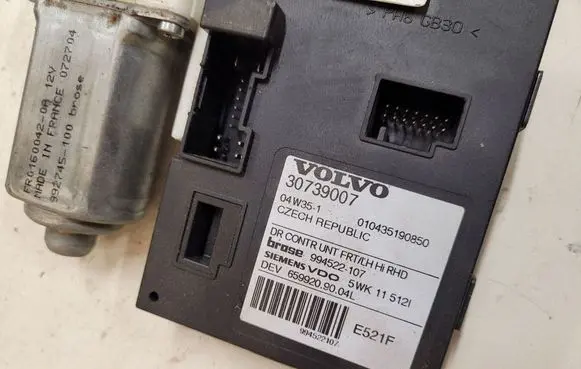 Volvo S40 Front door window regulator motor 30739007 994522107 5WK11512I