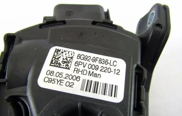 Ford Galaxy Accelerator throttle pedal 6G929F836LC