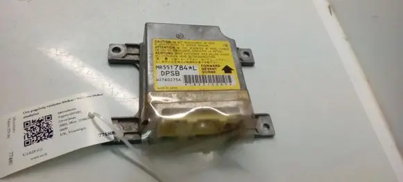 Mitsubishi Pajero Airbag control unit/module MR551784L W2T60275A DPSB