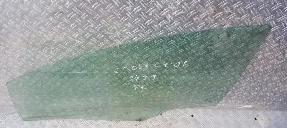Citroen C4 I Front door window glass four-door