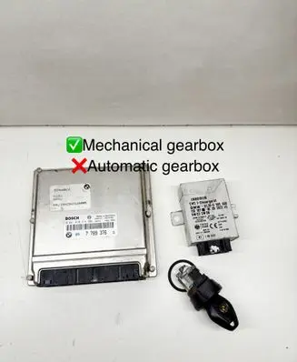 BMW 5 E39 Engine ECU kit and lock set 7789376 28RTF091 0281010314