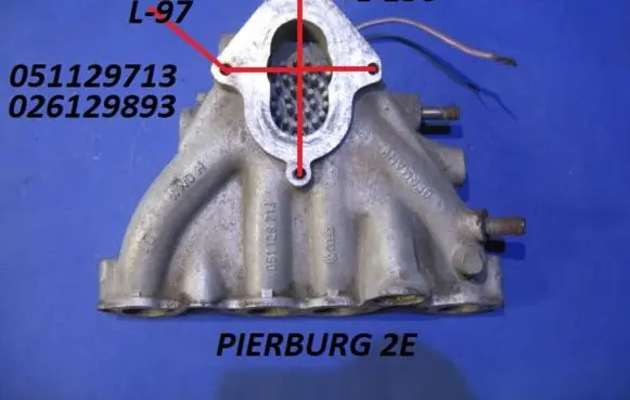 Volkswagen Golf II Intake manifold 051129713 026129893