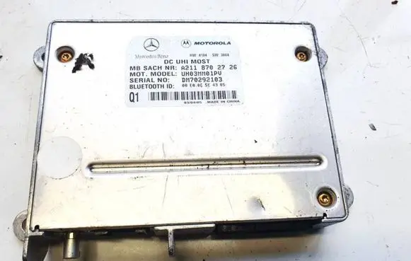 Mercedes-Benz CLK A209 C209 Bluetooth control unit module a2118702726 dm70292103