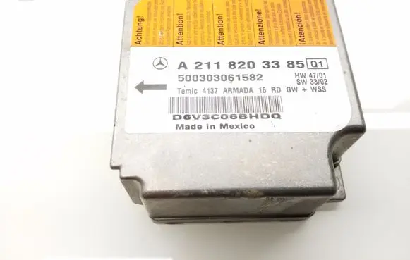 Mercedes-Benz E W211 Airbag control unit/module A2118203385
