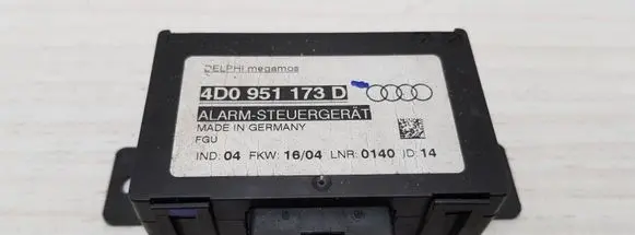 Audi A6 S6 C5 4B Alarm control unit/module 4D0951173D