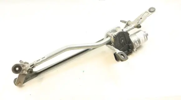 Front wiper linkage and motor