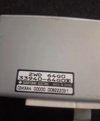 Suzuki Baleno EG Other control units/modules 3394064G0 00B2220D1 339406