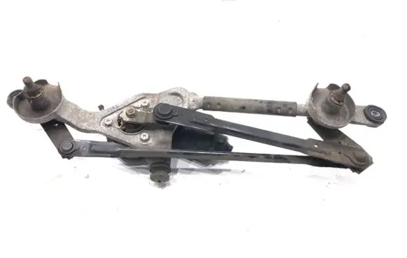 Front wiper linkage and motor