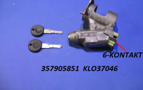 Volkswagen Polo III 6N 6N2 6NF Ignition lock 357905851 KLO37046