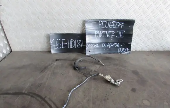 Peugeot Partner Negative earth cable (battery) 9802870580