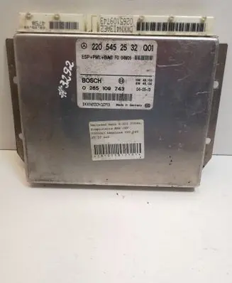 Mercedes-Benz S W220 ESP (stability system) control unit 2205452532 0265109743