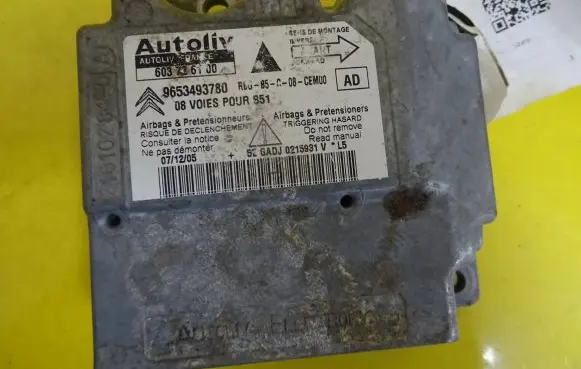 Citroen C4 I Airbag control unit/module 603726100 9653493780