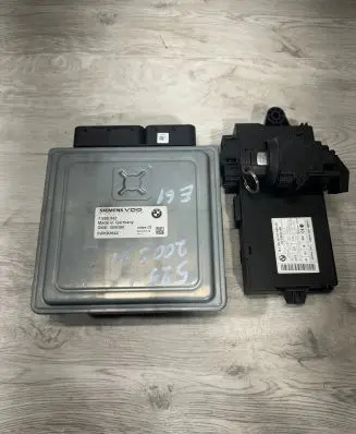 BMW 5 E60 E61 Engine ECU kit and lock set 7583332 5WK93642