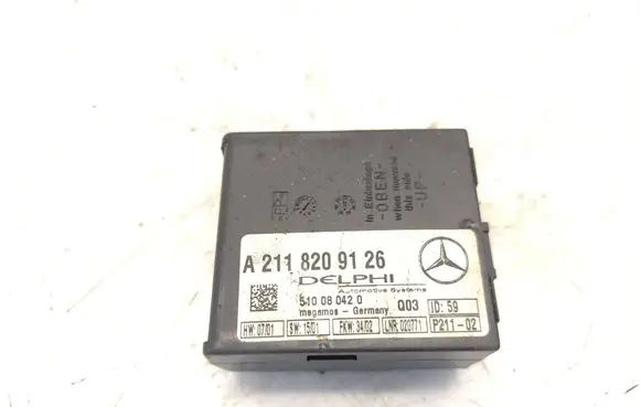 Mercedes-Benz CLK A209 C209 Alarm control unit/module A2118209126 510080420