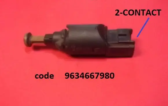 Peugeot 206 Brake pedal sensor switch 9634667980