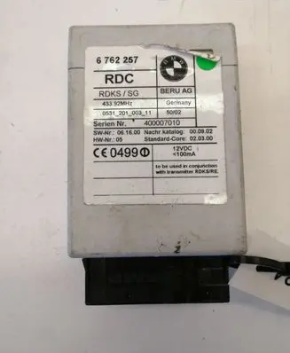 BMW 7 E65 E66 Tire pressure control unit 6762257