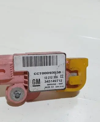 Opel Insignia A Airbag deployment crash/impact sensor 343149712 CCT00093538 13212355