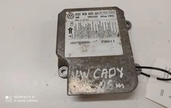 Volkswagen Caddy Airbag control unit/module 6Q0909605AH 5WK43351