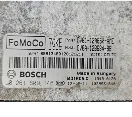 Ford Focus Engine control unit/module CV6A12B684BB 0261S09146 CV6112A650AME