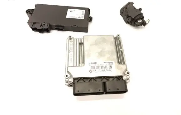 BMW 5 E60 E61 Engine ECU kit and lock set 7812500 1039S28202 030342827