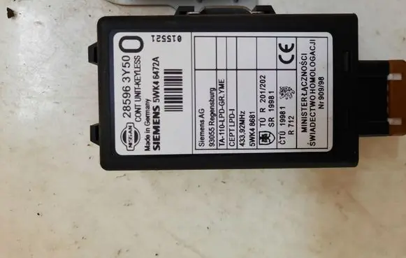 Nissan Almera N16 Door control unit/module 285963Y50
