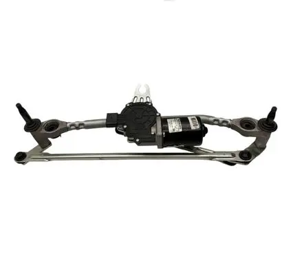 Front wiper linkage and motor