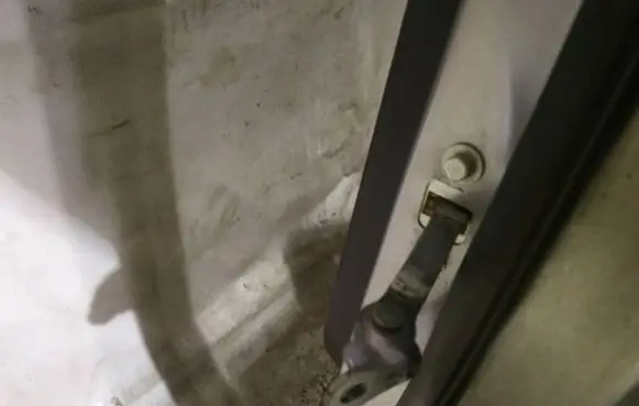 Rear door check strap stopper